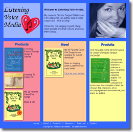 Screen shot of Listening Voice Media