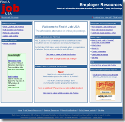 Screen shot of Find A Job USA