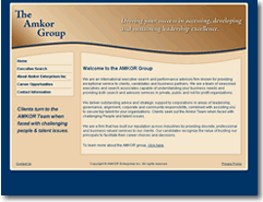 Screen shot of Amkor Group website.